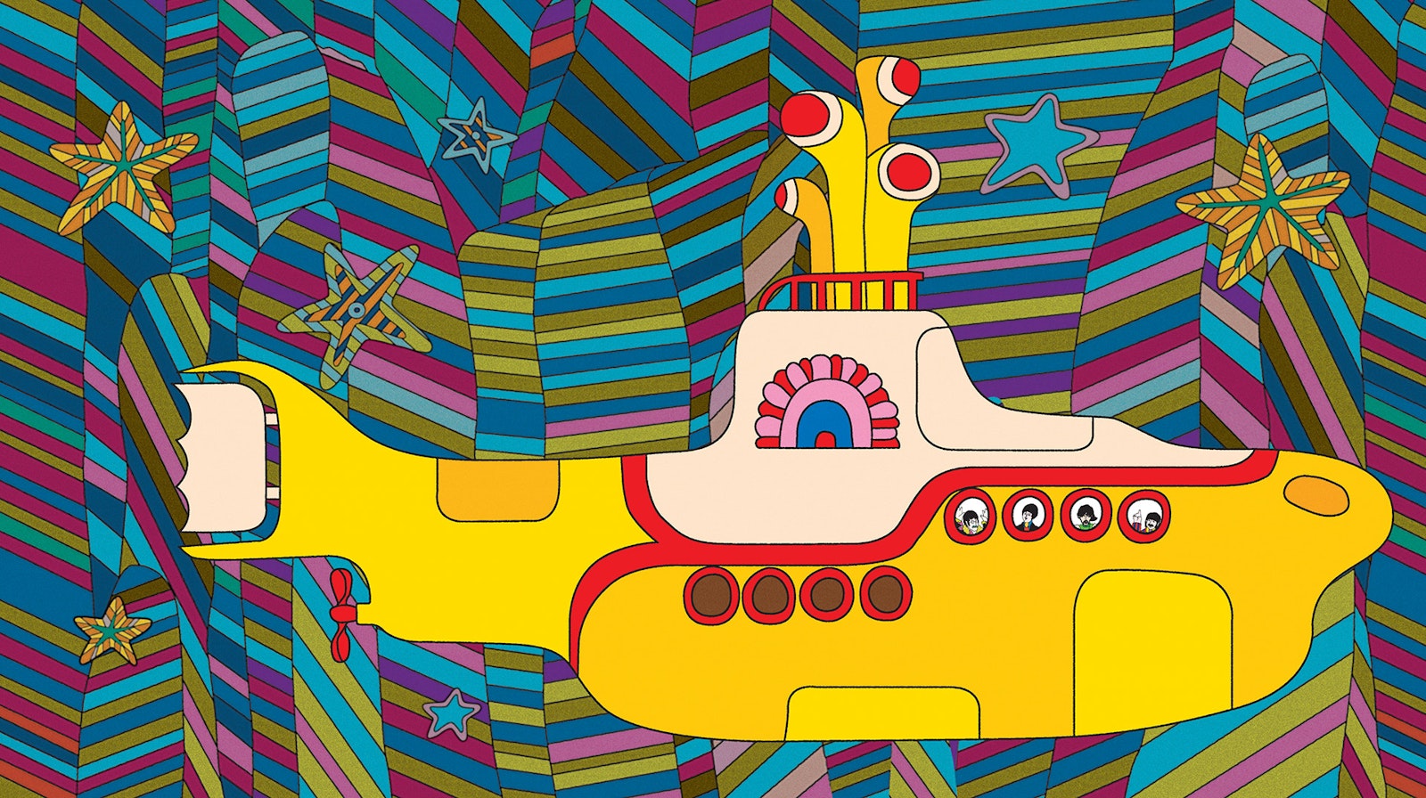 the beatles magical mystery tour and yellow submarine